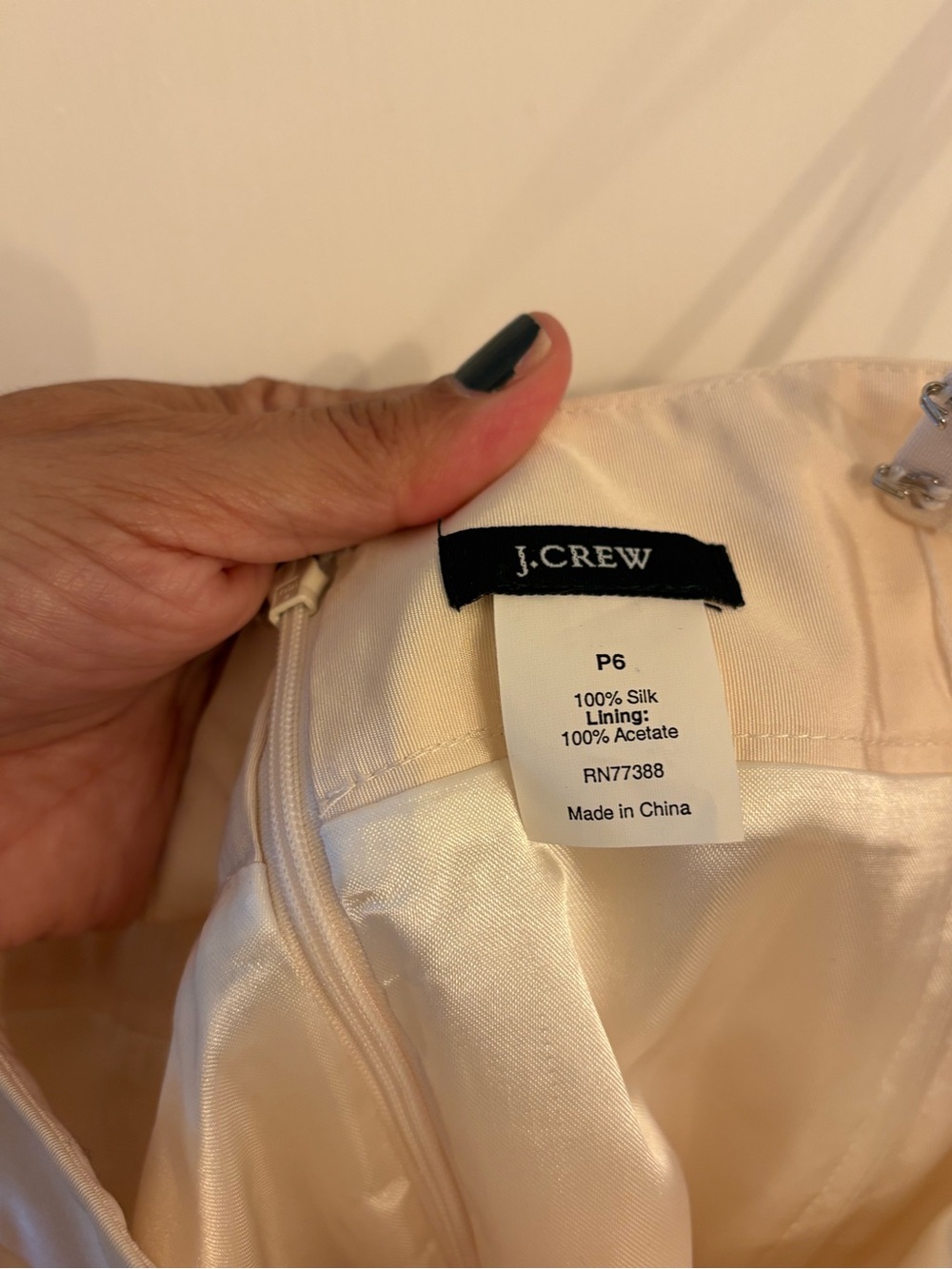 J. Crew Cream Strapless Bow-Waist Sheath Dress - Picture 3 of 6